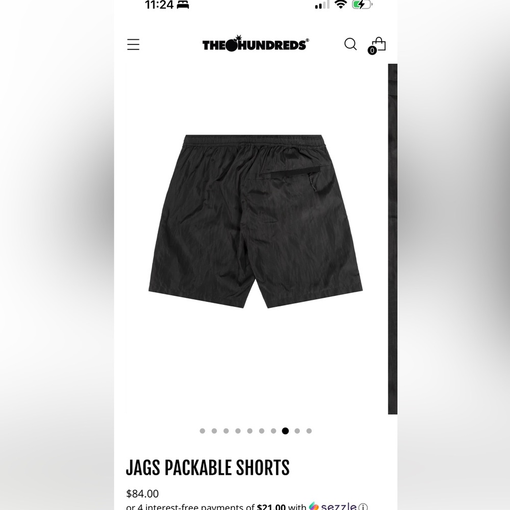 The hundreds jags packable shorts like new * worn once